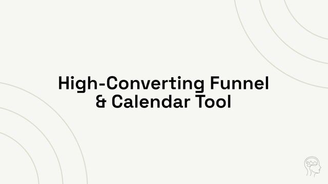 High-Converting Funnel & Calendar Tool